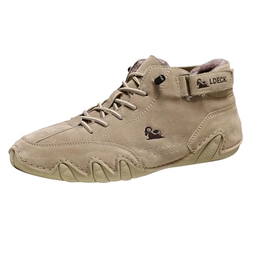 Generisch Herrenschuhe Bequeme rutschfeste Winter Barfußschuhe aus echtem Leder Outdoor Leichte Schuhe Warm Gefütterte Winterschuhe Barfuß Wanderschuhe Schneestiefel Schuhe Herren Retro 5 (Khaki, 39) Generisch Herrenschuhe Bequeme rutschfeste Winter Barfußschuhe aus echtem Leder Outdoor Leichte Schuhe Warm Gefütterte Winterschuhe Barfuß Wanderschuhe Schneestiefel Schuhe Herren Retro 5 (Khaki, 39) von Generisch