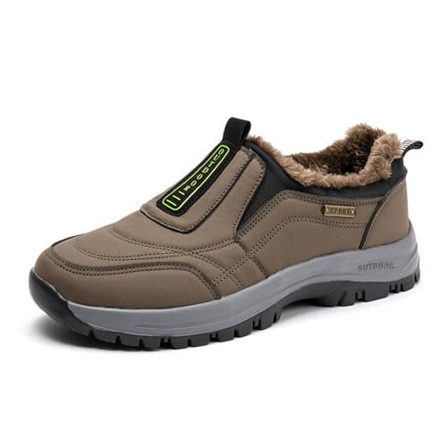 Generisch Herrenschuhe Herrenschuhe Frühling und Sommer Outdoor-Schuhe Slip Off Road Kletterschuhe Atmungsaktive Sportschuhe Wanderschuh Herren Sneaker 41 (Khaki, 48) von Generisch