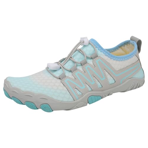 Generisch Herrenschuhe Paare Schwimmen Watschuhe weiche Sohle -Zweck Schwimm- Wanderschuhe Sneaker Socken Herren Frottee (Light Blue, 41) von Generisch