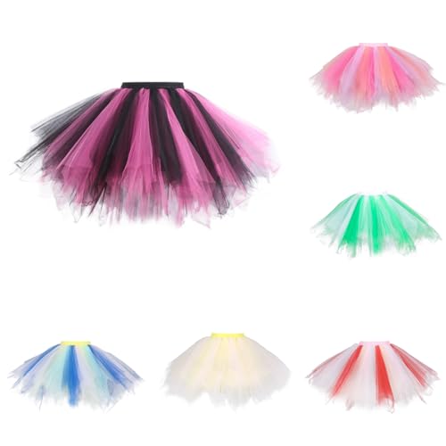 Generisch Hexenhut Damen Mardi Gras Tutu Kleid Für Erwachsene Mardi Gras Tutu Kleid Für Erwachsene Engelskostüm Damen Tüllrock Braun Karnevalskostüme Damen Tüll Rot Blauer Rock Brauner Tüllrock von Generisch