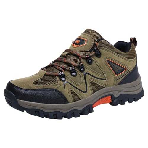 Generisch Hiking Schuhe Herren, rutschfeste Bequemer Atmungsaktiv Bergschuhe Wanderschuhe Sommer Leichte Trekking Wasserdicht Sportschuhe Hiking Schuhe Wandern Weit Trekkingschuhe Outdoor Schuhe von Generisch