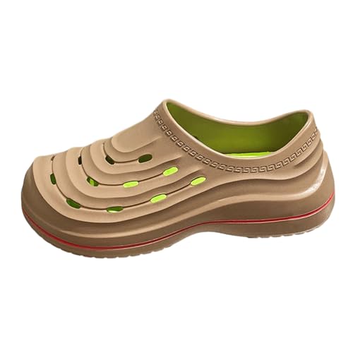Generisch Hochwertige Hausschuhe rutschfeste Slipper für Herren Komfort Atmungsaktivität perfekte Entspannung für unterwegs (Khaki, 45) von Generisch