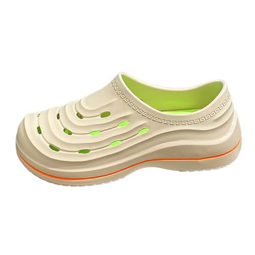 Generisch Hochwertige Hausschuhe rutschfeste Slipper für Herren Komfort Atmungsaktivität perfekte Entspannung für unterwegs (White, 42) von Generisch