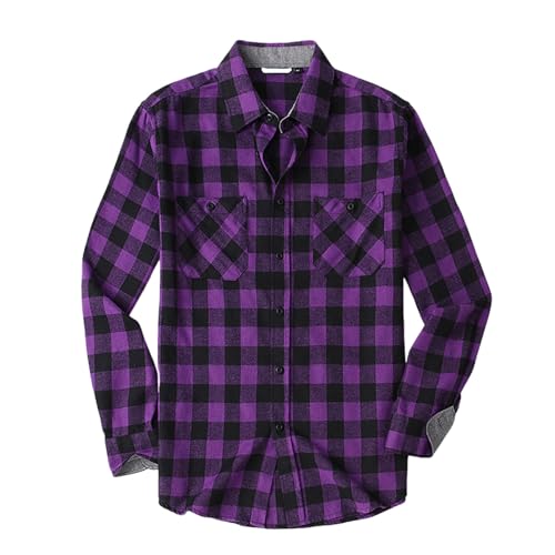 Generisch Holzfällerhemden, Holzfällerhemd Herren Arbeitsjacke Hemdjacke Thermohemd Flanellhemd Winterjacke Kariertes Hemd Holzfällerhemd von Generisch