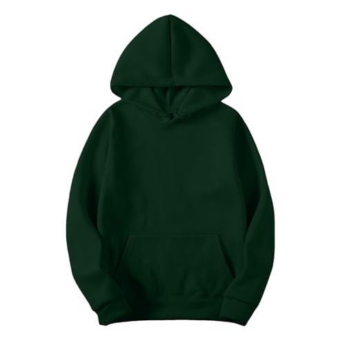 Hoodie Damen Grün Große Größen Pullover Herbst Sweatshirt Einfarbig Mit Kapuze Kapuzenpullove Winter Sweat Shirt Langarm Kapuzenpulli Frauen Winterkleidung Autumn Clothes von Generisch