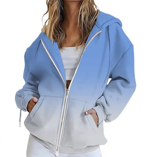 Generisch Hoodie Damen Kapuzenpullover Oversize Casual Pullover Sweatshirt Langarm Baumwolle Pulli Herbst Winter Hoody mit Tasche PlüSch Hoodie Damen Kälte Wüste von Generisch