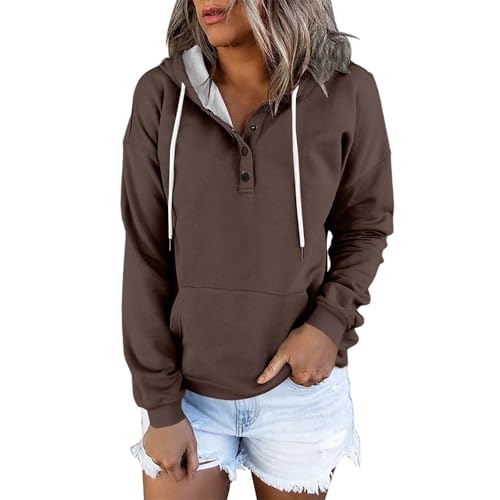 Generisch Hoodie Damen Kapuzenpullover Oversize Casual Pullover Sweatshirt Langarm Baumwolle Pulli Herbst Winter Hoody mit Tasche Schwarze Kapuzenjacke Damen Persönlichkeit drucken von Generisch