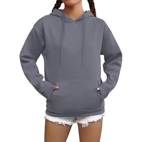 Generisch Hoodie Damen Oversize Kapuzenpullover Damen Winterpullover Warm Kapuze Pullover Hoodies Sweatshirt Oberteile Herbst Casual Langarmshirt Basic Tops mit Tasche Dark Gray XXL Generisch Hoodie Damen Oversize Kapuzenpullover Damen Winterpullover Warm Kapuze Pullover Hoodies Sweatshirt Oberteile Herbst Casual Langarmshirt Basic Tops mit Tasche Dark Gray XXL von Generisch