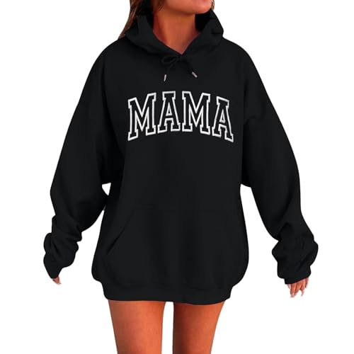 Generisch Hoodie Damen Oversize Pullover Sweatshirt Kapuzenpullover Pulli Sweatjacke Sport Oberteile Mit Tasche Tops Streetwear,Strickjacke Damen Mit Kapuze,Herbst/Wintergeschenk von Generisch