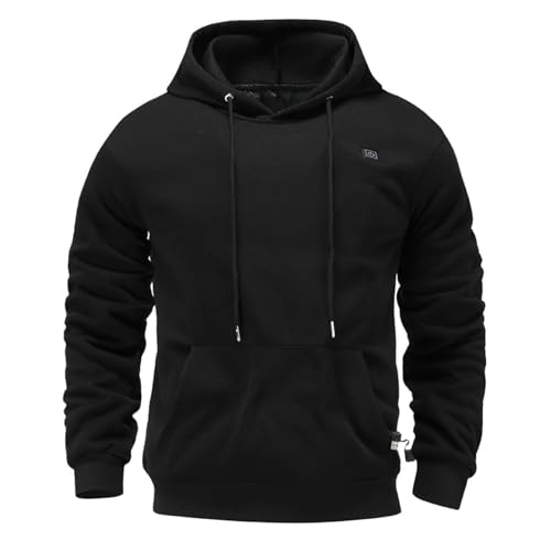 Generisch Hoodie Herren, Hoodie Herren Beheizbarer Winter Warm Pullover Sweatshirt mit Kapuze Casual Langarm Pulli Hoodies Kapuzenpullover Herren Beheizter Warme Hoody Kapuzenpulli Streetwear von Generisch
