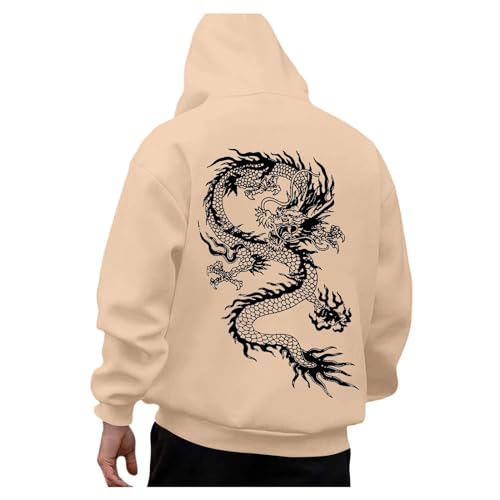 Generisch Hoodie Herren, Hoodie Herren Oversize Drachen Print Pullover Sweatshirt mit Kapuze Backprint Langarm Kapuzenpullover Hoody mit Kordelzug Tasche Männer Winter Casual Kapuzenpulli Hoodies Generisch Hoodie Herren, Hoodie Herren Oversize Drachen Print Pullover Sweatshirt mit Kapuze Backprint Langarm Kapuzenpullover Hoody mit Kordelzug Tasche Männer Winter Casual Kapuzenpulli Hoodies von Generisch