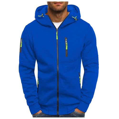 Generisch Hoodie Herren, Sweatjacke Herren Zipper Hoodie Pullover mit Kapuze Langarm Casual Sweatshirt Jacke Kapuzenpullover mit Reißverschluss Kapuzenjacke Herren Sport Style Hoodies Sportjacke von Generisch