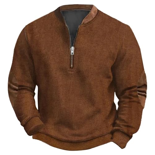 Generisch Hoodie Herren Freizeit Pullover mit Taschen 2024 Winter Warm Langarm Kordelzug Sweatshirt Herren Pullover Mit Kapuze Herren Pullover Schwarz Mit V Ausschnitt Herren Oberteil von Generisch