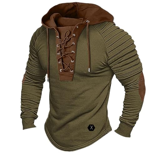 Generisch Hoodie Herren Kapuzenpullover 2024 Winter Warm Freizeit Pullover Langarm Sweatshirt Männer Kapuzenpulli Hooded Sweat White Stripes Herren Hoody Mit Kapuze Schwarz S-3Xl von Generisch