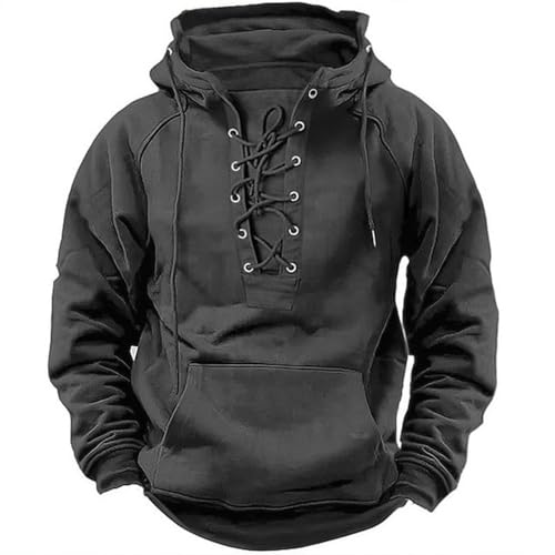 Generisch Hoodie Herren Langarm Baumwolle Taktisches Hemd Freizeit Kapuzenpullover mit Tashcen Sweatshirt Jungen und Herren Winter Warm Kordelzug Hoodie Coole Army Pullover von Generisch