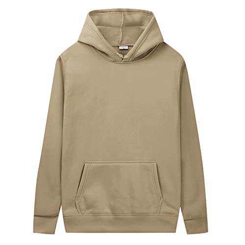 Generisch Hoodie Herren Oversize Blau Pullover Herren Baumwolle Mit Verstellbarer Kapuze Kapuzenpullover Slim Fit Sweatjacke Herbst Sweatpullove Einfarbig Sweatshirt Minimalist Freizeitjacke Harajuku von Generisch