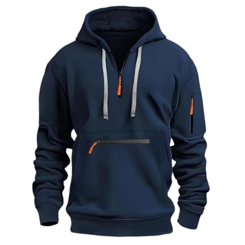Generisch Hoodie Herren Sweatshirt Langarm Kapuzenpullover Warme Sweatjacke Gym Pullovers mit Kapuze Hoody Sport Kleidung Männer Kapuzenjacke Lässig Hoodies,Herren Kleidung,Bequem und weich von Generisch