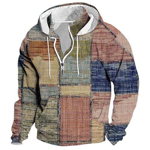 Generisch Hoodie Herren Sweatshirt mit Kapuze Baseball Pullover Sport Kapuzenpullover Herren Sweatshirt Hoody Sweatjacke Herren 3XL Strickjacke Herren mit Kapuze lang Kapuzenpullover für Herren Zip von Generisch