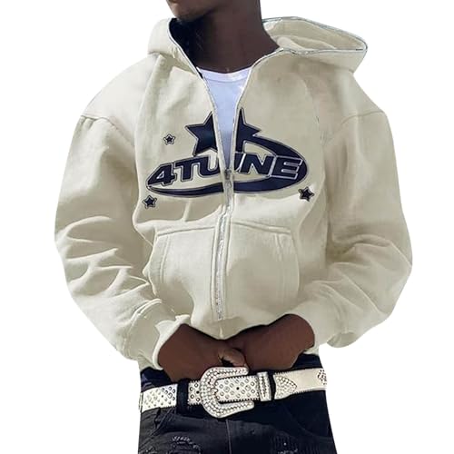 Generisch Hoodie Herren Y2K Jacke Reißverschluss Kapuzenjacke Sportjacke Zip Up Hoodies Hip Hop Hoodie Sweatjacke Oversized Sweatshirt Outdoorjacke Kapuzenpullover Stylisch Streetwear Generisch Hoodie Herren Y2K Jacke Reißverschluss Kapuzenjacke Sportjacke Zip Up Hoodies Hip Hop Hoodie Sweatjacke Oversized Sweatshirt Outdoorjacke Kapuzenpullover Stylisch Streetwear von Generisch