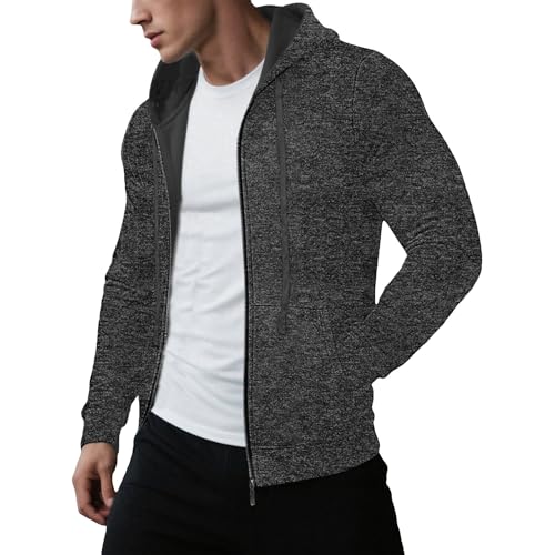 Generisch Hoodie Herren Zipper Sweatjacke Oversized Kapuzenjacke mit Tasche Kapuzenpullover Bequem Übergangsjacke Fitness Sweatshirt mit Kordelzug Hoody Casual Sportjacke Einfarbig Outdoorjacke Generisch Hoodie Herren Zipper Sweatjacke Oversized Kapuzenjacke mit Tasche Kapuzenpullover Bequem Übergangsjacke Fitness Sweatshirt mit Kordelzug Hoody Casual Sportjacke Einfarbig Outdoorjacke von Generisch