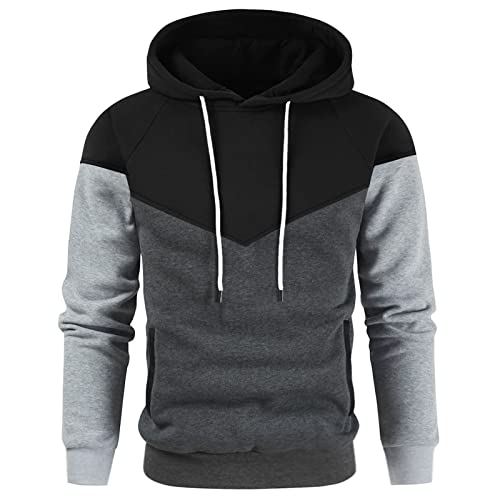 Generisch Hoodie Sweatjacke Herren Zip Up Langarm Kapuzenjacke mit Kapuze Reißverschluss Kapuzenpullover Casual Sport Sweatshirt Winter Kapuzenpulli Pullover Sportjacke Jacke von Generisch