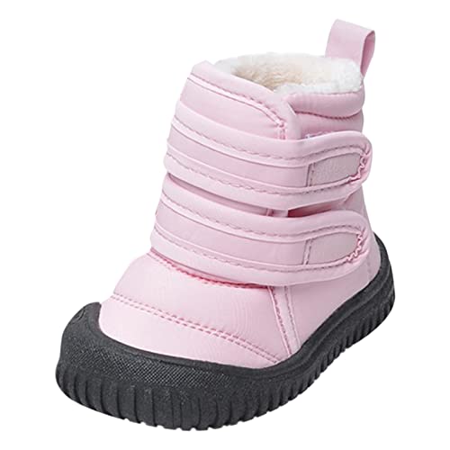 Generisch Hook Loop Low Cut Stiefel wasserdichte Stoff Schneestiefel Kinder Winterschuhe Mädchen Jungen Outdoor Stiefel (26 Toddler) von Generisch