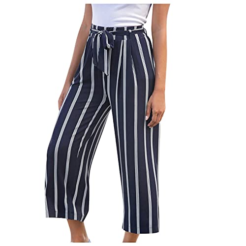 Generisch Haremshose Sommerhose Damen Leicht Lange Schlupfhose Boho Strandhose Palazzo Hosen High Waist Stoffhose Elegant Freizeithose Frauen Pants Stretch Mit Taschen von Generisch