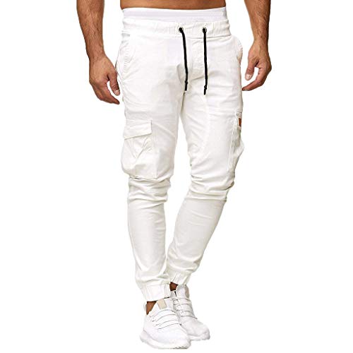 Generisch Hose Herren Mode Freizeithose Musselin Leichte Hose Freizeit Weites Bein Herrenhosen Dünner Stoffhose arbeits Hose Cargohose Herren langgröße Wanderhose Stretch von Generisch