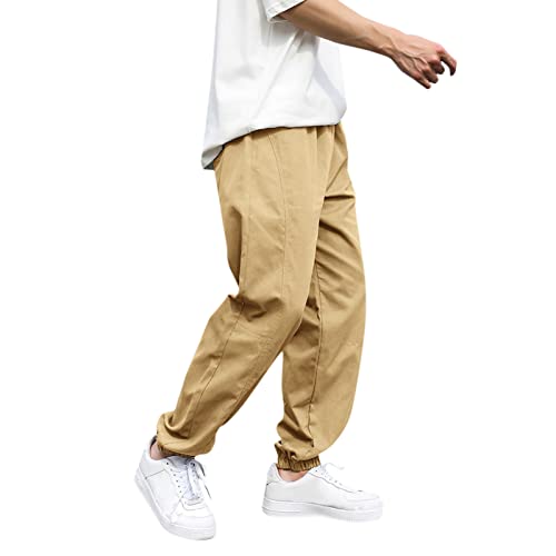 Generisch Hose Leinenhose Herren Chino Hose Herren Regular Fit Hosen Outdoor Hosen FüR Herren Stoffhose Herren Sommer Freizeithose Herren von Generisch