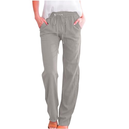 Generisch Hosen Damen Leinenhose Musselin Sommerhosen Leinen Cargohosen Elegant Frauen Jogginghose Lounge Arbeitshose Sale Outdoorhose Loungehose Cargo Hose Grau M Generisch Hosen Damen Leinenhose Musselin Sommerhosen Leinen Cargohosen Elegant Frauen Jogginghose Lounge Arbeitshose Sale Outdoorhose Loungehose Cargo Hose Grau M von Generisch