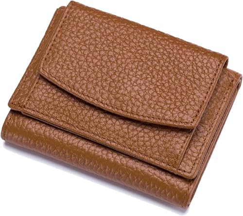Generisch Houtangduty Mini Wallet, Houtndguter Wallet for Woman, Houtang Wallet with Blocking Card Holder Organizr and Coin Pouch (Coffee) von Generisch
