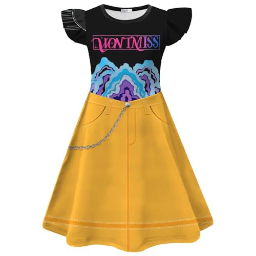 Generisch Huntrix Kpop Kleidung Kinder Mädchen Sommer Fancy Kleid Anime Huntrix Kpop Singer Rumi Mira Zoey Cosplay Casual Kleidung für Mädchen von Generisch