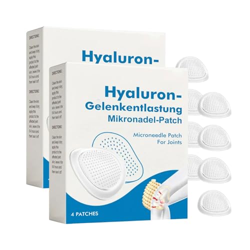Generisch Hyaluron Joint Relief Microneedle Patch Hyaluron Microneedle Joint Patch Advanced Joint and Bone Sooth Sticker Hautmassagebedeckung für Ganzkörpergelenke (2Pcs, M) von Generisch