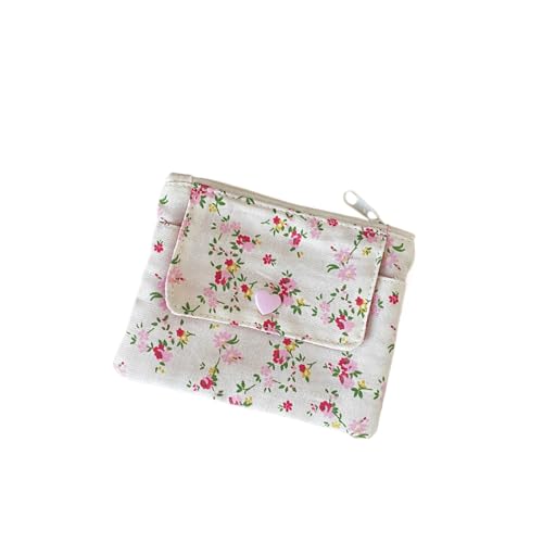 Generisch Ins Style Blumen Karten Halter Münz Geldbeutel Karte Bankkarte Schutzhülle Kleine Brieftasche Schlüssel Organizer Doppels chicht von Generisch