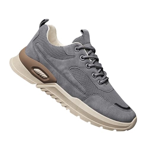 Generisch Jack Herren Schuhe 42 Atmungsaktive Low-Top-Lauf-PU-Freizeitsportschuhe für Herren Herren Peu Sneaker (Grey, 40) von Generisch