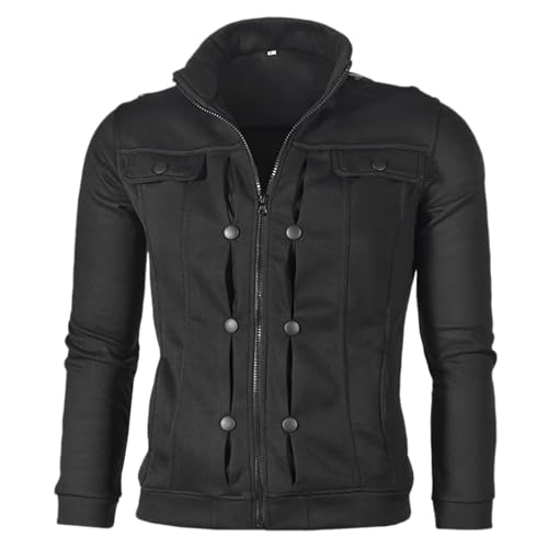Generisch Jacke Herren Oversize Lässiger Übergangsjacke Vintage Cargo Jacket Basic Leichte Bomberjacke Sweatjacke Stehkragen Zip Winterjacke Warm Modisch Outdoorjacke Mantel mit Taschen Generisch Jacke Herren Oversize Lässiger Übergangsjacke Vintage Cargo Jacket Basic Leichte Bomberjacke Sweatjacke Stehkragen Zip Winterjacke Warm Modisch Outdoorjacke Mantel mit Taschen von Generisch