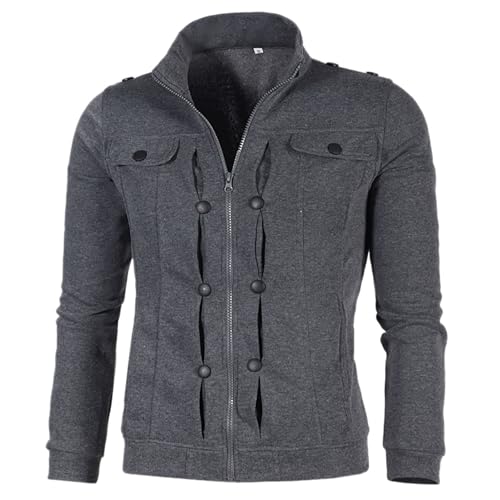 Generisch Jacke Herren Oversize Lässiger Übergangsjacke Vintage Cargo Jacket Basic Leichte Bomberjacke Sweatjacke Stehkragen Zip Winterjacke Warm Modisch Outdoorjacke Mantel mit Taschen Generisch Jacke Herren Oversize Lässiger Übergangsjacke Vintage Cargo Jacket Basic Leichte Bomberjacke Sweatjacke Stehkragen Zip Winterjacke Warm Modisch Outdoorjacke Mantel mit Taschen von Generisch