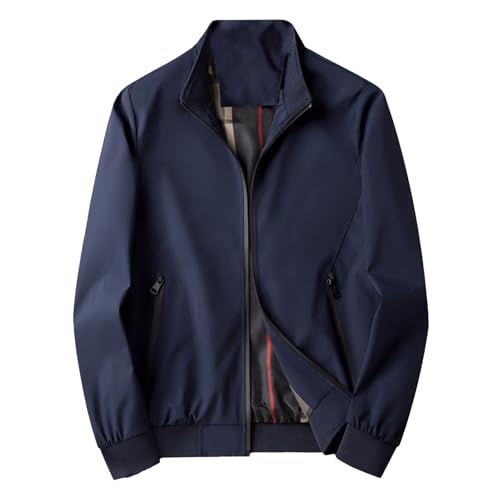 Generisch Jacke Herren übergangsjacke, Leichte Sommerjacke Herren Freizeit Outdoorjacke Sommer Lässig Freizeitjacke Jacken Bequem Leicht Sweatjacke Sportlich Atmungsaktiv Übergangsjacke von Generisch