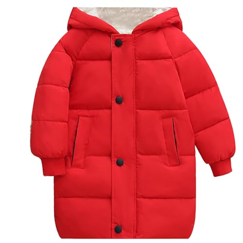 Generisch Jacke Teenager Mädchen Winterjacke Jungen Mädchen Daunenmantel Übergangsjacke Lang Puffer Jacke Warme Wintermantel Kinder Daunenjacken Winddicht Outdoorjacke Mäntel Für von Generisch