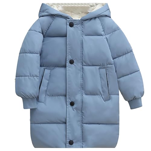 Generisch Jacke Teenager Mädchen Winterjacke Jungen Mädchen Daunenmantel Übergangsjacke Lang Puffer Jacke Warme Wintermantel Kinder Daunenjacken Winddicht Outdoorjacke Winterjacke 152 von Generisch