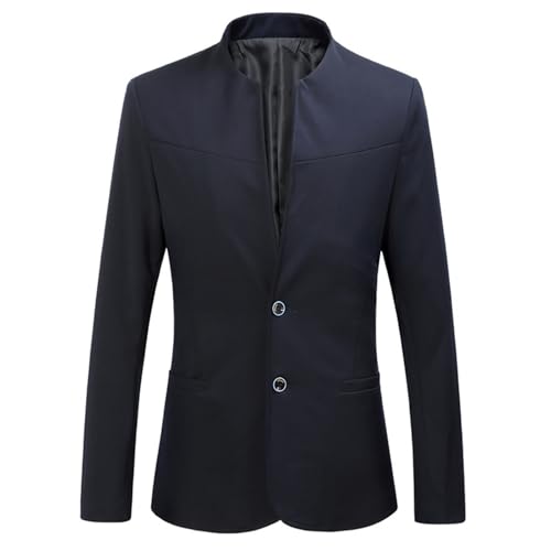 Generisch Jacket, Sakko Herren Leicht Freizeit Blazer Jackett Anzugjacken Modern Business Herrensakko Anzug Sommer Sportlich Zu Jeans Sportsakko mit Stehkragen, Marineflotte, M Generisch Jacket, Sakko Herren Leicht Freizeit Blazer Jackett Anzugjacken Modern Business Herrensakko Anzug Sommer Sportlich Zu Jeans Sportsakko mit Stehkragen, Marineflotte, M von Generisch