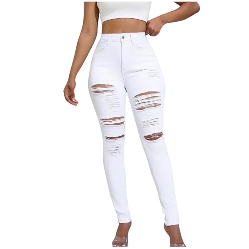Generisch Jeans Damen Clearance,Frauen Stretch Jeans Slim Zerrissene Hose Mit Sichtbarer Knopfleiste Elegant Hohe Taille Skinny Hosen Streetwear Mode Stretchy Jeanshosen LöCher Bootcut RöHrenjeans Generisch Jeans Damen Clearance,Frauen Stretch Jeans Slim Zerrissene Hose Mit Sichtbarer Knopfleiste Elegant Hohe Taille Skinny Hosen Streetwear Mode Stretchy Jeanshosen LöCher Bootcut RöHrenjeans von Generisch