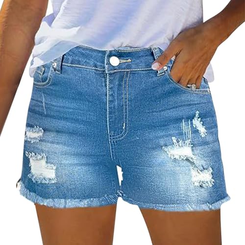 Generisch Jeans Damen Denim Shorts - Sexy Ripped Shorts Hotpants Mit Taschen Kurze Jeanshose - Sommer Frauen Denim Mit Knopfleiste Sommer Damen Bermuda Strand Damenjeans Freizeithose Jeansshorts Generisch Jeans Damen Denim Shorts - Sexy Ripped Shorts Hotpants Mit Taschen Kurze Jeanshose - Sommer Frauen Denim Mit Knopfleiste Sommer Damen Bermuda Strand Damenjeans Freizeithose Jeansshorts von Generisch