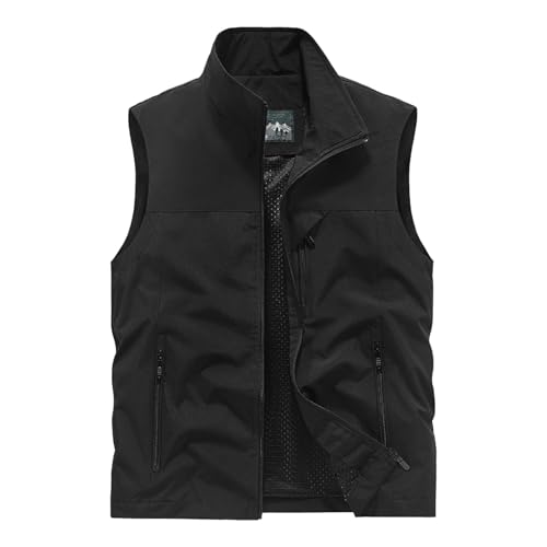 Generisch Jeansweste Herren, Ärmellose Weste Herren Freizeit Jagdweste Leichte Jacke Multifunktionsweste Sommer Casual Sportweste Outdoor Safariweste Anglerweste Schwarze Generisch Jeansweste Herren, Ärmellose Weste Herren Freizeit Jagdweste Leichte Jacke Multifunktionsweste Sommer Casual Sportweste Outdoor Safariweste Anglerweste Schwarze von Generisch