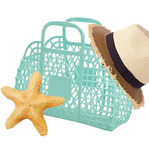 Generisch Jelly Tragetasche,handtaschen - Wiederverwendbare Jelly Handtasche Tragetasche Für Frauen Mädchen Sommer Konzert Hochzeit von Generisch