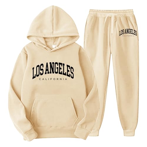 Generisch Jogginganzug Damen Herren Baggy Trainingsanzug Lang Zweiteiler Sportanzug Los Angeles Hoodie Und Jogginghose Khaki Set Tracksuit Men Jogging Set Herbst Winter Outfit Langarm Freizeitanzug Generisch Jogginganzug Damen Herren Baggy Trainingsanzug Lang Zweiteiler Sportanzug Los Angeles Hoodie Und Jogginghose Khaki Set Tracksuit Men Jogging Set Herbst Winter Outfit Langarm Freizeitanzug von Generisch