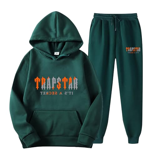 Generisch Jogginganzug Herren, Tracksuit Nofs Jogginghose Baggy Jeans Trapstar Hoodie Baggy Jeans Schwarz Nofs Jogginganzug Y2K Pants Anzüge Für Herren Pullis Cortez Jogginganzug Baggy (A05-,3XL) von Generisch