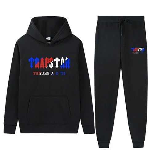 Generisch Jogginganzug Herren, Trapstar Trainingsanzug Herren Nofs PSG Trainingsanzug Hoodie Y2K Trapstar Jacke Jogginganzug Herren Corteiz Minus Two 99Based Zipper Hoodie (A16-,3XL) von Generisch