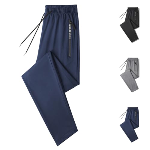 Generisch Jogginghose Damen Baggy Lang Sweatpants High Waist Stretch Baumwolle Jogger Unisex Freizeithose Loungewear Gym Hose Sweathose Locker Hohe Taille Trainingshose Track Pants mit Taschen von Generisch