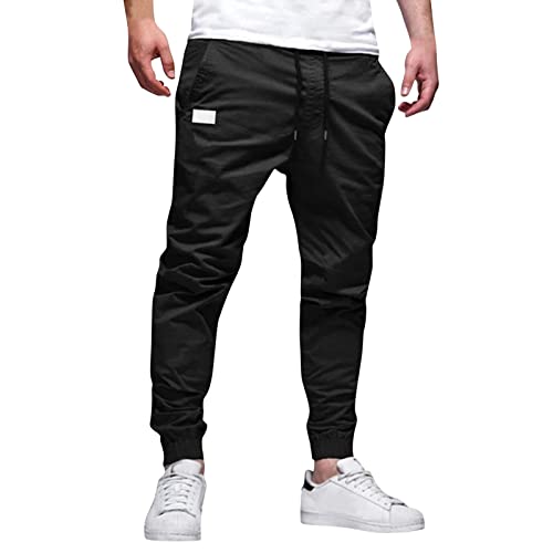 Generisch Jogginghose Herren Cargo Hosen Sporthose Herren Schwarz Baggy Arbeitshosen Fitness Freizeithose Für Jungen Trainingshose Cargohose Hose Herren Jeans Schlupfhose Arbeitshosen von Generisch